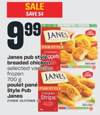Valu-mart Poulet pané style pub janes 700 g offer
