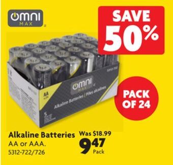 Home Hardware Alkaline batteries offer