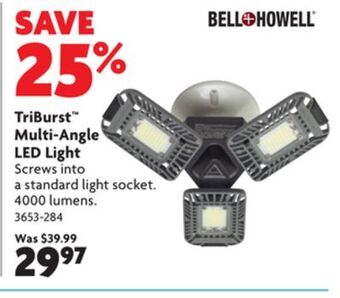 Home Hardware Triburst multi-angle led light offer