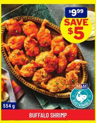 M & M Food Market Buffalo shrimp offer