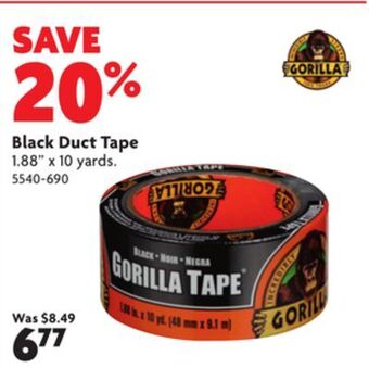 Home Hardware Black duct tape offer