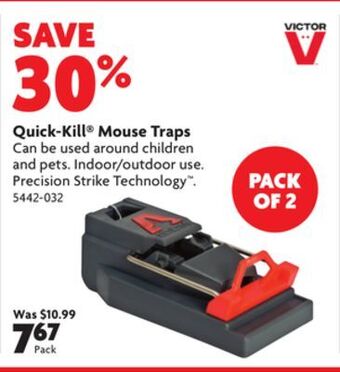 Home Hardware Quick-kill mouse traps offer