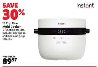 Home Hardware 12 cup rice multi cooker offer