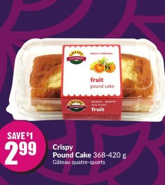 FreshCo Crispy pound cake 368-420 g offer