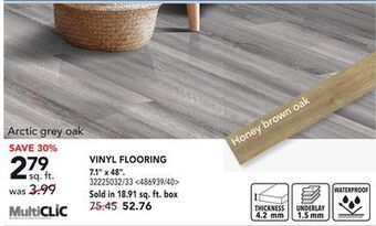 RONA Multiclic vinyl flooring 7.1 x 48 offer