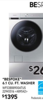 RONA Samsung bespoke 6.1 cu. ft. washer offer