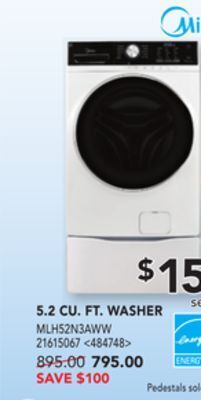 RONA Midea 5.2 cu. ft. washer offer