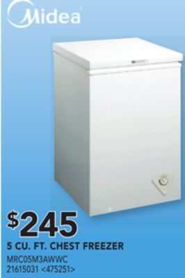 RONA Midea 5 cu. ft. chest freezer offer