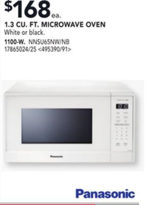 RONA Panasonic 1.3 cu.ft. microwave oven 1100-w offer