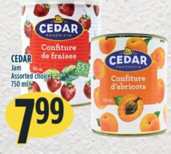 Marché Adonis Cedar jam offer