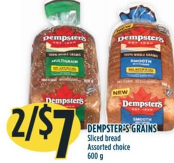 Marché Adonis Dempster's grains sliced bread offer