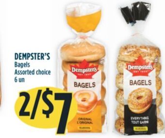 Marché Adonis Dempster's bagels offer