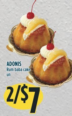 Marché Adonis Adonis rum baba cake offer