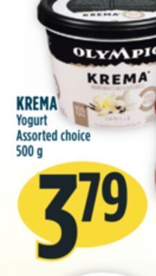 Marché Adonis Krema yogurt offer
