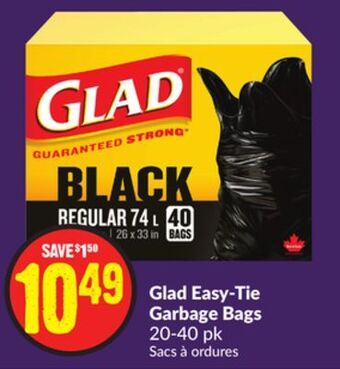 Chalo FreshCo Glad easy-tie garbage bags 20-40 pk offer