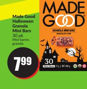 Chalo FreshCo Made good halloween granola mini bars 30 pk offer