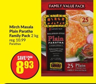 Chalo FreshCo Mirch masala plain paratha family pack 2 kg offer