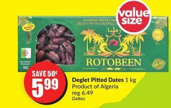 Chalo FreshCo Deglet pitted dates 1 kg product of algeria offer