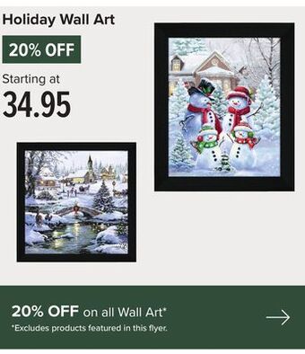 Linen Chest Holiday wall art offer