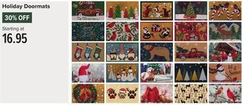 Linen Chest Holiday doormats offer