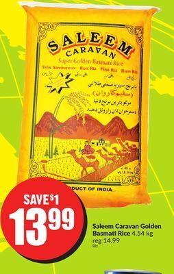 Chalo FreshCo Saleem caravan golden basmati rice 4.54 kg offer