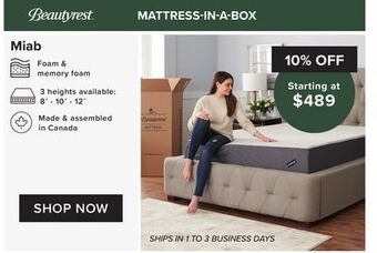Linen Chest Mattress-in-a-box offer
