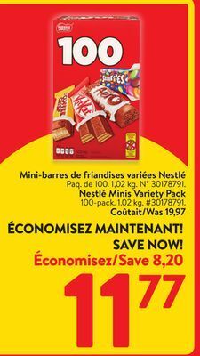 Walmart Nestle minis variety pack offer