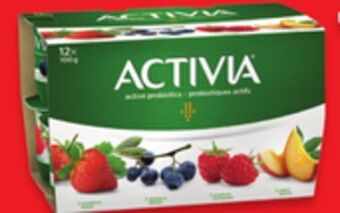 Walmart Activia 12 x 100 g or oikos 750 g yogurt offer