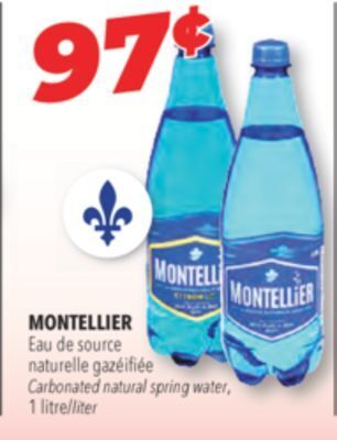 Familiprix Montellier carbonated natural spring water offer