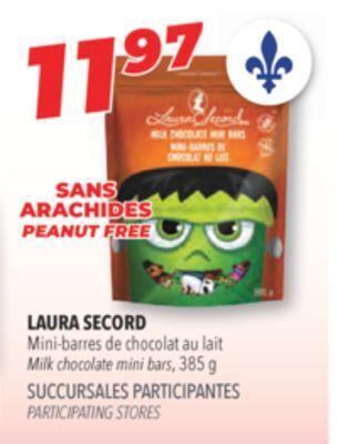 Familiprix Laura secord milk chocolate mini bars offer