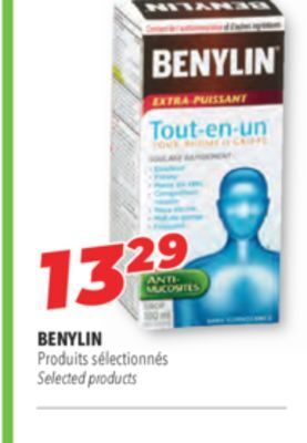 Familiprix Benylin selected products offer
