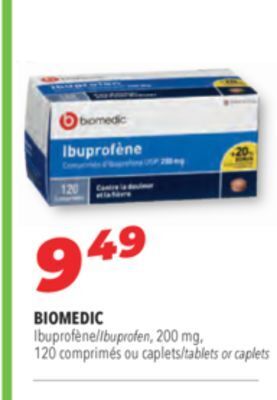 Familiprix Biomedic ibuprofen, 200 mg offer