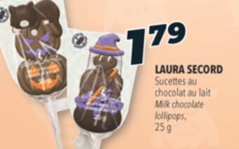 Familiprix Laura secord milk chocolate lollipops offer