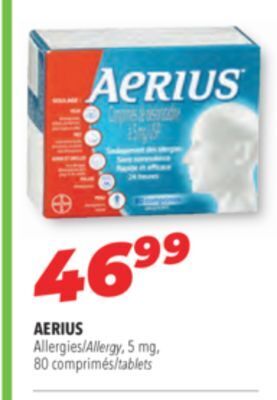 Familiprix Aerius allergy, 5 mg offer