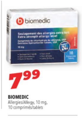 Familiprix Biomedic allergy 10 mg offer