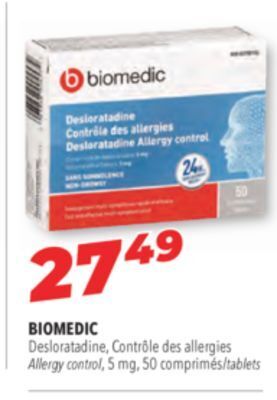 Familiprix Biomedic allergy control, 5 mg offer