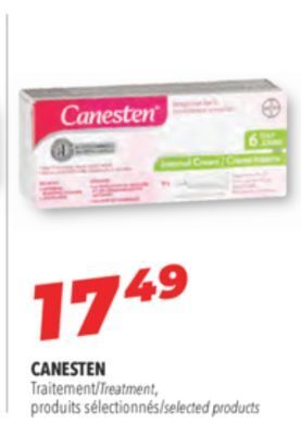 Familiprix Canesten treatment, selected products offer