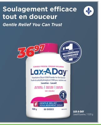 Familiprix Lax-a-day laxative, 1,020 g offer