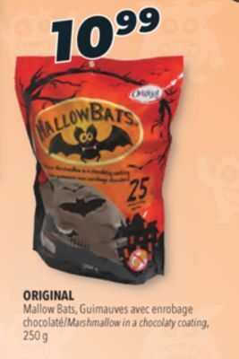 Familiprix Original mallow bats, marshmallow in a chocolaty coating offer