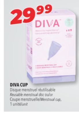 Familiprix Diva cup reusable menstrual disc or menstrual cup offer