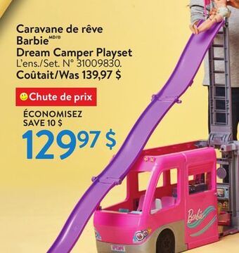 Walmart Barbie dream camper playset offer