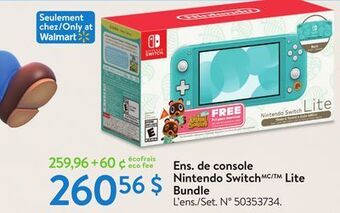 Walmart Nintendo switch lite bundle offer
