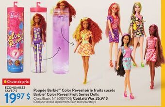 Walmart Barbie color reveal fruit series dolls offer