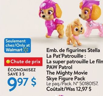 Walmart Paw patrol the mighty movie skye figure pack offer