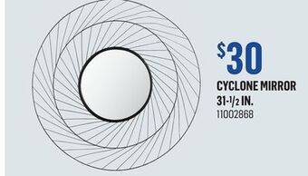 Canac Cyclone mirror 31-1/2 in offer