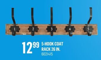 Canac 5-hook coat rack 26 in offer
