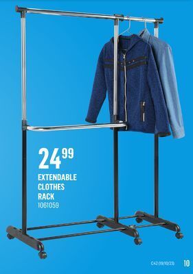 Canac Extendable clothes rack offer