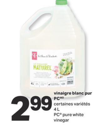L'Intermarché Vinaigre blanc pur , 4 l offer