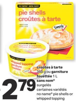 L'Intermarché Croûtes à tarte 350 g ou garniture fouettée 1 l offer