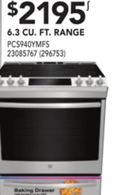 RONA Ge profile 6.3 cu ft. range offer